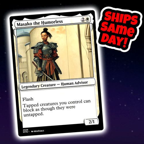Masako The Humorless - Custom Art Magic: The Gathering Playtest Card