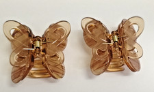 Cute And Dazzling Small Butterfly Hair Claw Clip for Girls/Teens Pack of 2