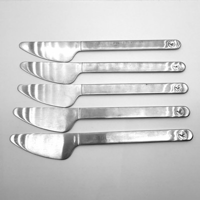 5x Lufthansa Airlines Messer Vintage Aus Stahl 17,5cm