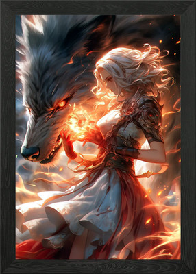 Monster Slayer Framed Wall Art Poster Canvas Print Picture