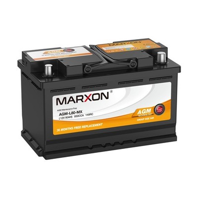 MARXON Group 94R H7 L4 Start and Stop Car Battery 12v 80AH 850CCA AGM BCI94R ...