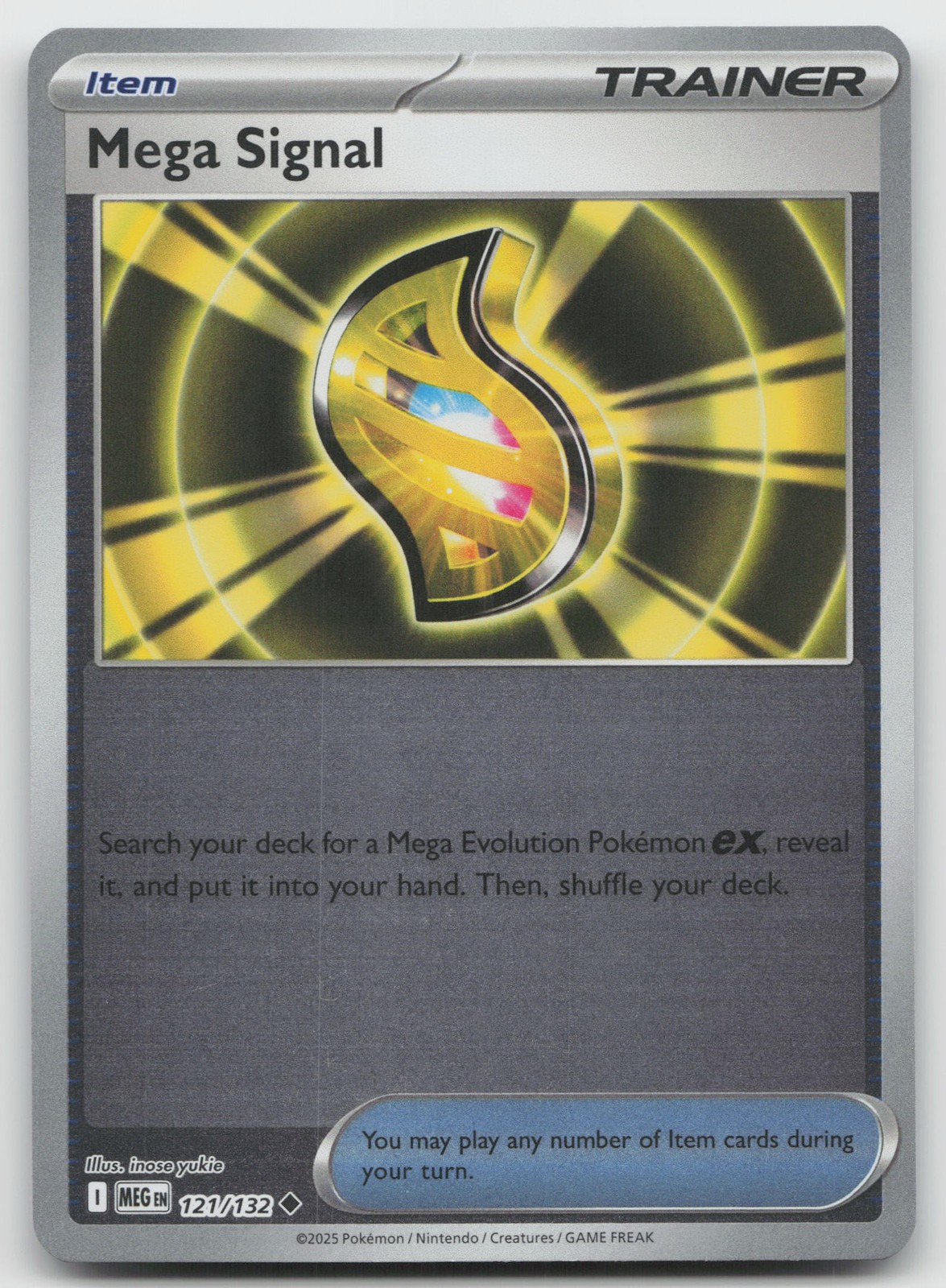 Mega Signal Uncommon Reverse Holo ME01: Mega Evolution 121/132 NM