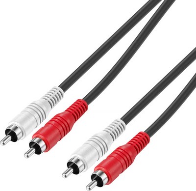 Best Buy essentials- 12' Stereo Audio RCA Cable - Black
