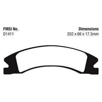 For Chevy Silverado 3500 HD 11-19 EBC ED91885 ED+ Extra Duty Front Brake Pads Foto 3 de 4