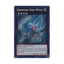 Konami YGO Cosmo Blazer Diamond Dire Wolf (Secret Rare) NM