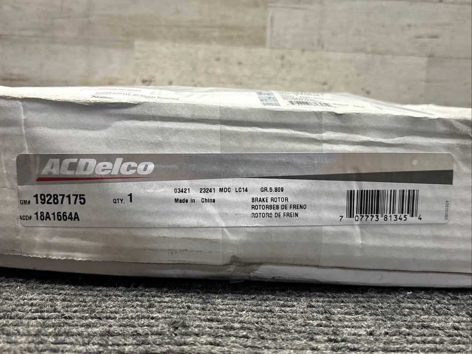ACDelco Disc Brake Rotor 18A1664A 19287175 For 03-21 Nissan Rogue Leaf Juke - Image 4 of 4