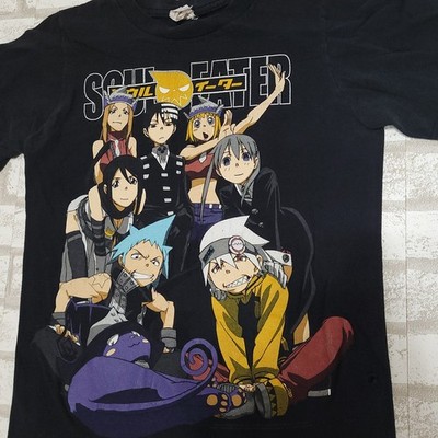 Soul Eater Japanese Anime Manga Black Character Graphic T-Shirt 2000's Womens XS