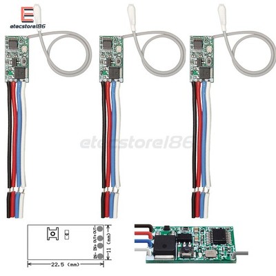 4pcs DC3.6-24V 433mhz 1CH Relay RF Remote Control Switch Module Receiver