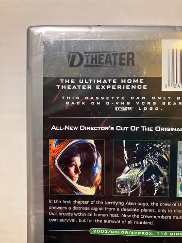 SEALED ALIEN D-VHS High Definition HD Digital D-Theater - Foto 7 di 14