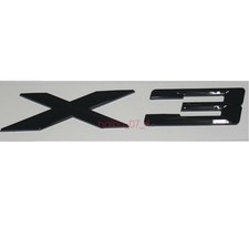 Negro brillante "X 3" número maletero tapa letras insignia emblema emblema emblema para BMW X3