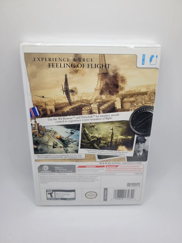 Blazing Angels: Squadrons of WWII (Nintendo Wii, 2007) Brand New Sealed! - Image 2 of 4