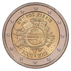 Chypre 2 euros 2012 commémorative - Mise en circulation de l'Euro - 10 ans