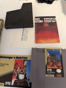 Nintendo NES NOBUNAGA'S AMBITION GAME COMPLETE IN BOX 
