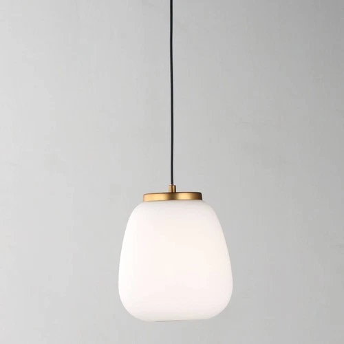 ET2 Soji 8 3/4" High Satin White Glass LED Mini Pendant - Picture 1 of 4