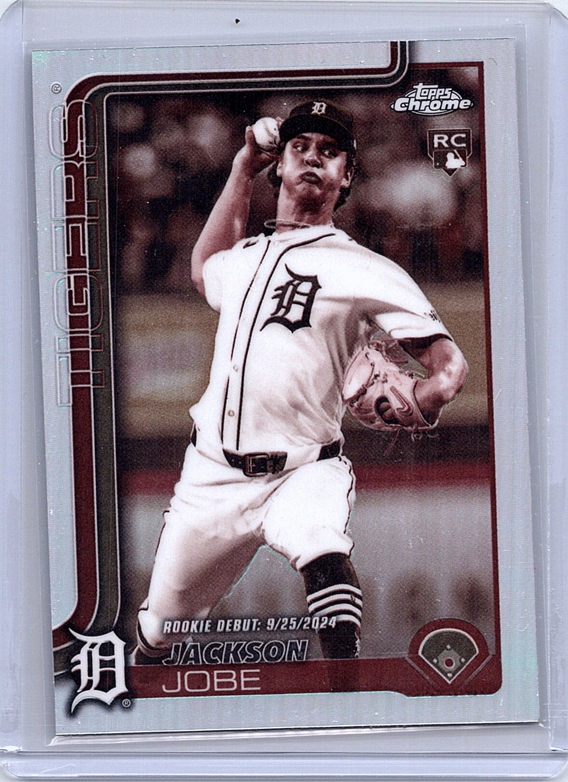 2025 Topps Chrome Update #USC48 Jackson Jobe Sepia Refractor