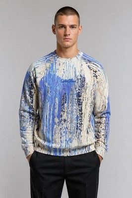   Brandneuer Carlo Colucci Pullover Sweater Strickpulli Knitwear Coogi Style