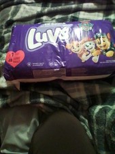 Size 1 Luvs 12hour Protection Diapers W/Paw Patrol