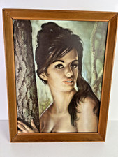 J H Lynch Tina Nymph Woodland Goddess Mid Century Framed Print Vintage 41x32cm