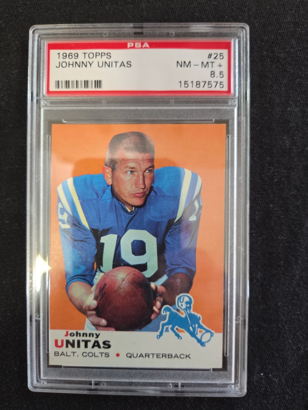 1969 Topps  Johnny Unitas #25 PSA 8.5 