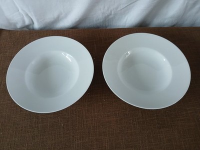 2 große Pastateller von Seltmann Weiden weiß - 29,5 cm