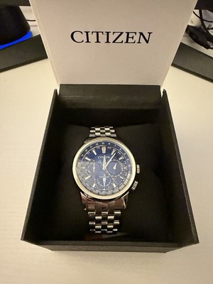 Citizen Calendrier Eco-Drive Blue Dial Stainless Steel Men's Watch