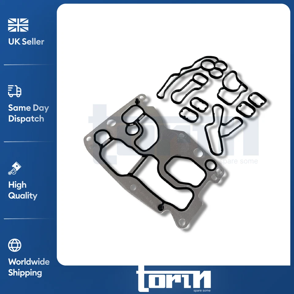 OIL FILTER HOUSING GASKETS COOLER & HEAT EXCHANGER FOR BMW N47N N47S N57N N57S - Image 4 of 4