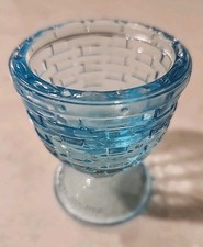 Longaberger Blue Glass Easter Basket Weave De...