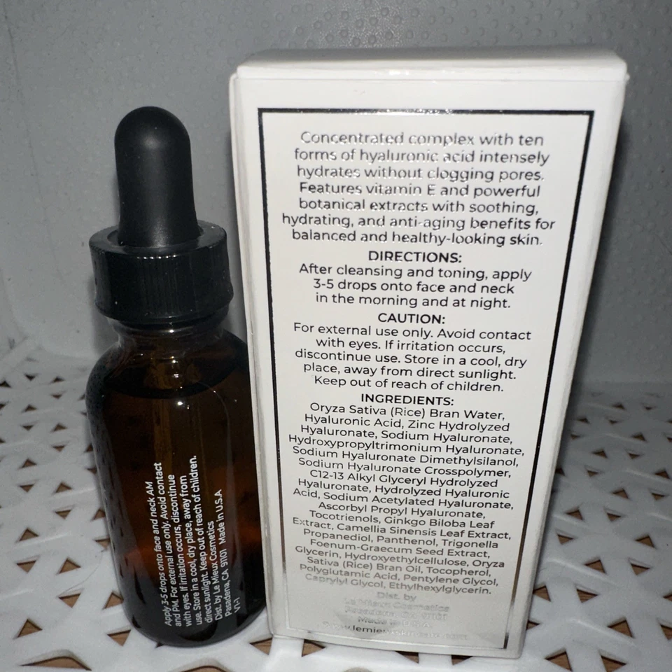 Le Mieux Hyaluronic Serum Hydrate & Plump. 1 fl oz/30ml NEW & SEALED BOTTLE - Image 2 of 3