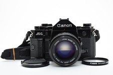 Canon A-1 35mm Film Camera Black w/FD 50mm f1.4 Lens  EXC  From Japan E3246