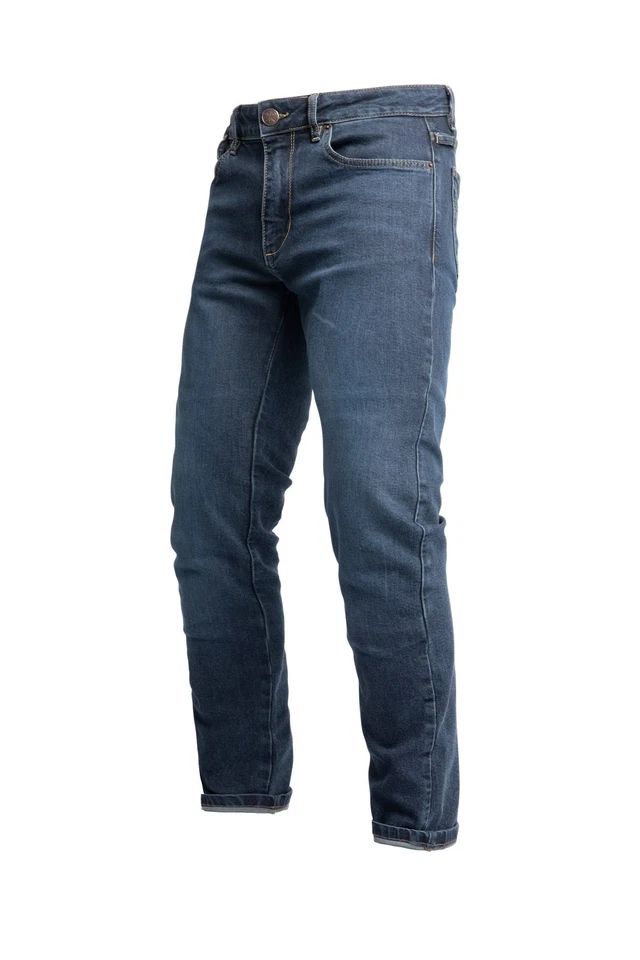 John Doe Taylor Monolayer XTM Indigo Blue W33 L34 Motorradjeans blau
