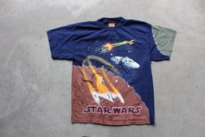 Star Wars Youth Shirt M Tie Dye Episode 1 Phantom Menace Vintage Space Ship