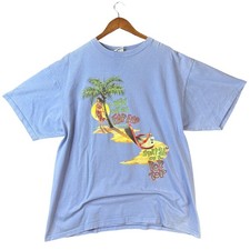 Vintage 1996 Jimmy Buffett Margaritaville T-Shirt Blue Caribbean Soul XXL