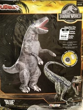 Jurassic World Inflatable ‘Blue’ Costume - Adult (fits most) - New