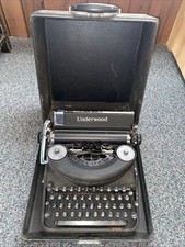 Vintage Underwood Noiseless 77 Typewriter In Hard Case thumbnail