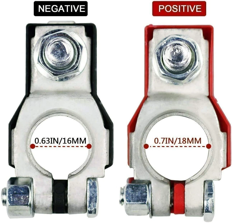 Juego de terminales de batería negativos positivos para Nissan / Altima 243407F000 A Foto 4 de 4