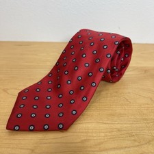 Vintage Givenchy Paris Red Paisley Silk Tie Italy AOP