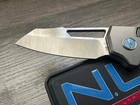 N.U.M.B. Knifeworks N1 Cornerstone Titanium Handle S90V Satin Frame Lock — photo 2