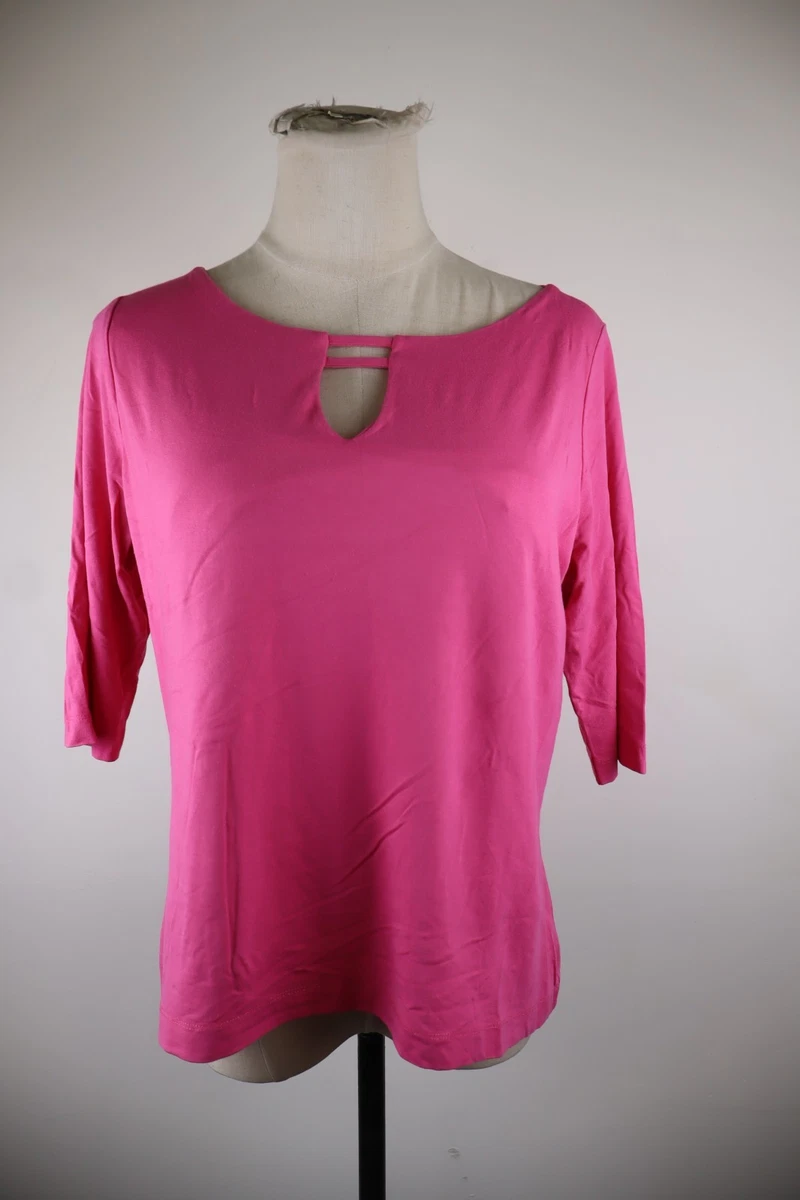 Blouse Chemise Luisa Spagnoli Vintage Années 80, Femme Taille L Oversize Rose