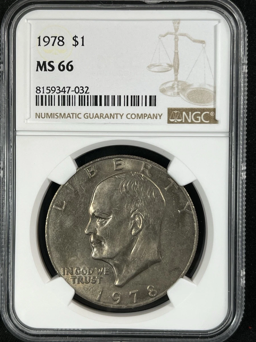 25+ MS 66 Graded 1978 Eisenhower Dollars (1971-1978) for sale