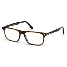 New Tom Ford Men's Eyeglasses FT5681-B 052 Shiny Classic Dark Havana/Blue 56mm