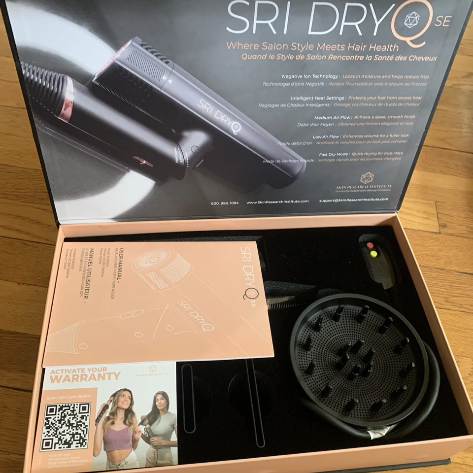 Secador de pelo Skin Research Institute DryQ “inteligente” piezas súper ligero y reparación Foto 2 de 4