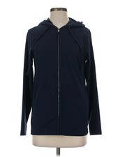 Style Co Women Blue Zip Up Hoodie S