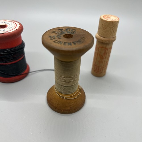 Aunt Lydia’s Button & Carpet Thread Wooden Spool Red, Sterling , Boye sew - Picture 6 of 10