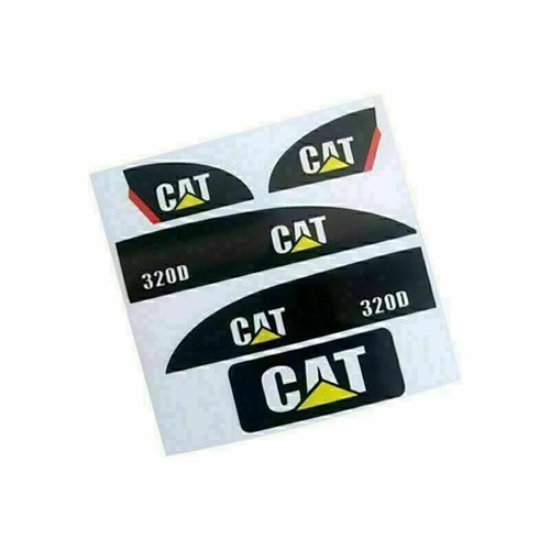 Ensemble d'autocollants 1/14 CAT 320D pour excavatrices Huina 550 15 canaux RC Amewi - Photo 3 sur 5