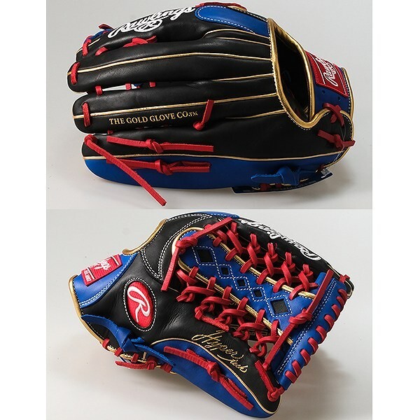 Rawlings Baseball Outfielder Glove Hyper Tech Color Sync Black Royal 12
