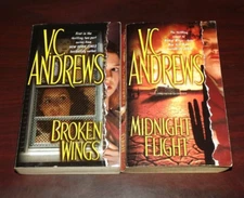 Broken Wings and Midnight Flight by V.C. Andrews PB complete series