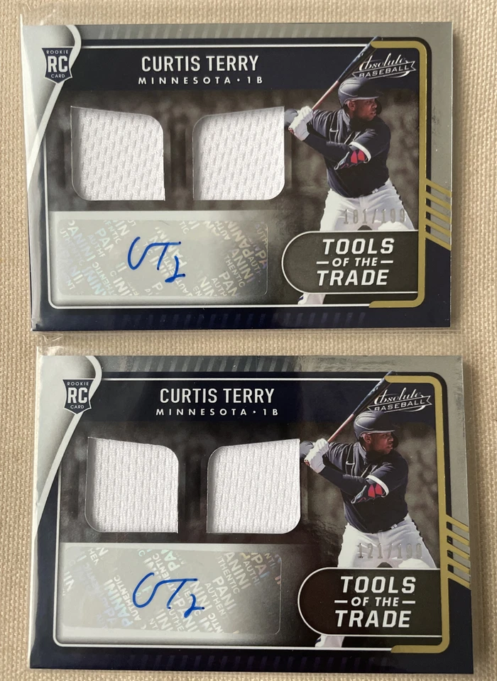 2022 Absolute Curtis Terry ROOKIE TOOLS OF THE TRADE Auto Relic RC /199 (2) - Image 2 of 4