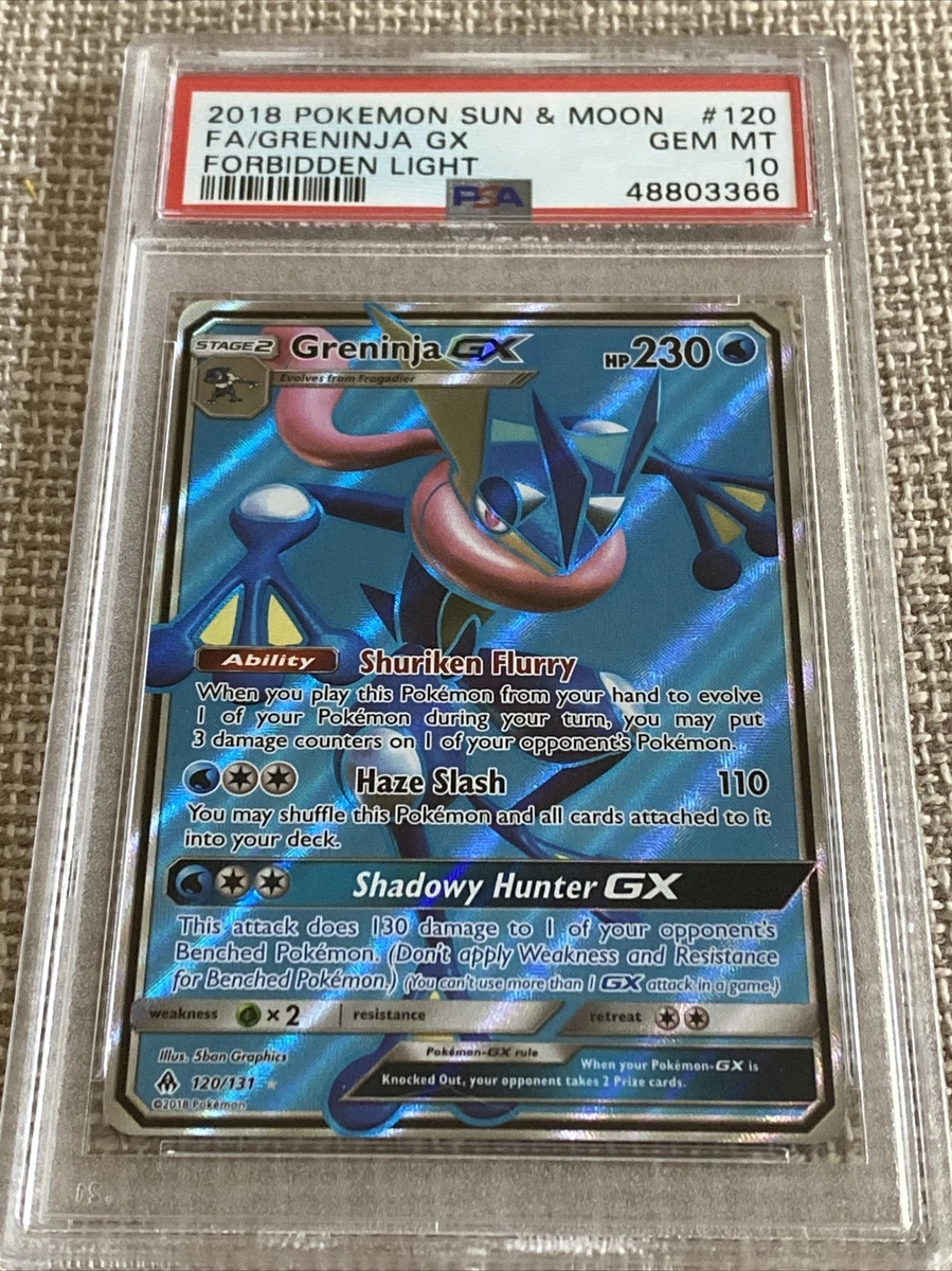 Card Greninja-GX 120/131 da coleção Forbidden Light