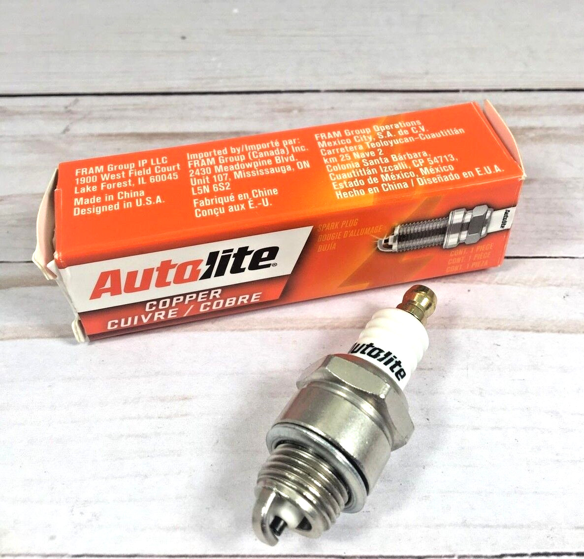 Autolite Copper Spark Plug 2974 Non Resistor 2 NEW