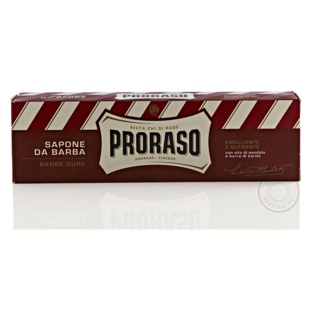 Proraso NEW Shaving Cream Tube - Sandalwood and Shea Butter - 150ml